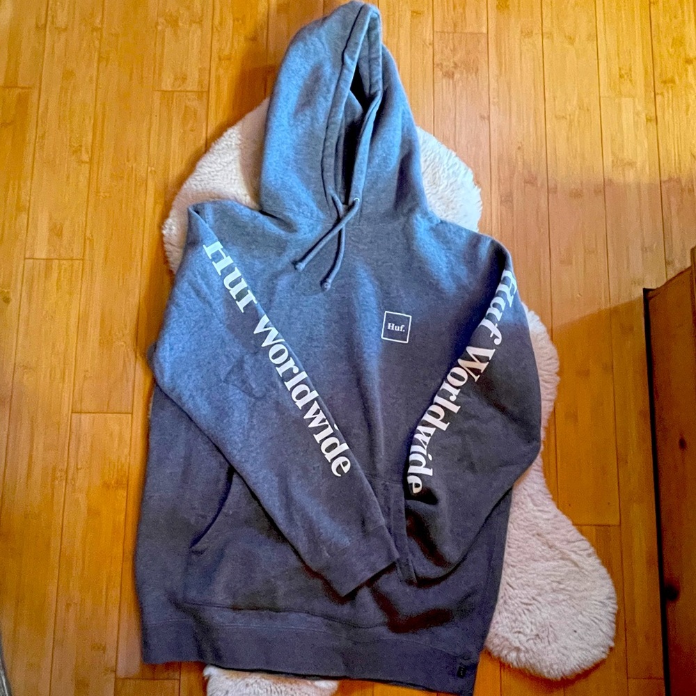 📦SHIPS FREE! Gray HUF Hoodie